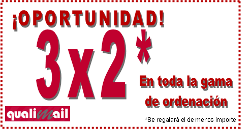 3X2 en almacenamiento 