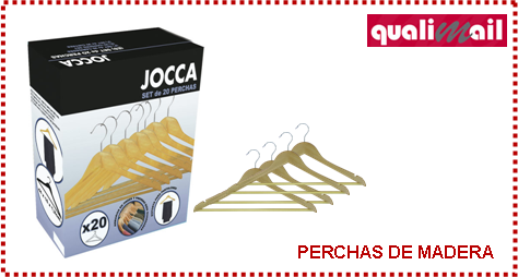 Perchas madera