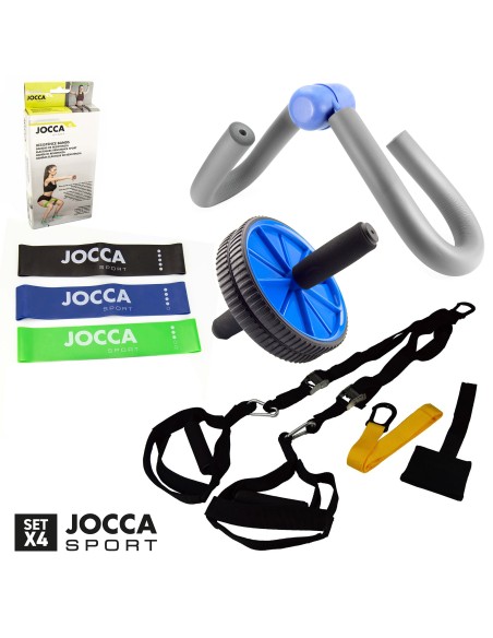 JOCCA TRAINING PACKET: TRX-ophanging, weerstandsbanden,...