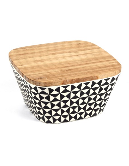 RECIPIENTE EM FIBRA DE BAMBU 13.2*13.2*6.7 cm