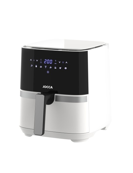 White 5L Digital Air Fryer - Square