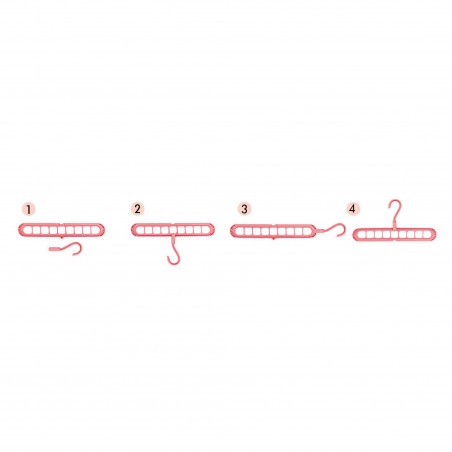 Indstil 2 multifunktions folding bøjler