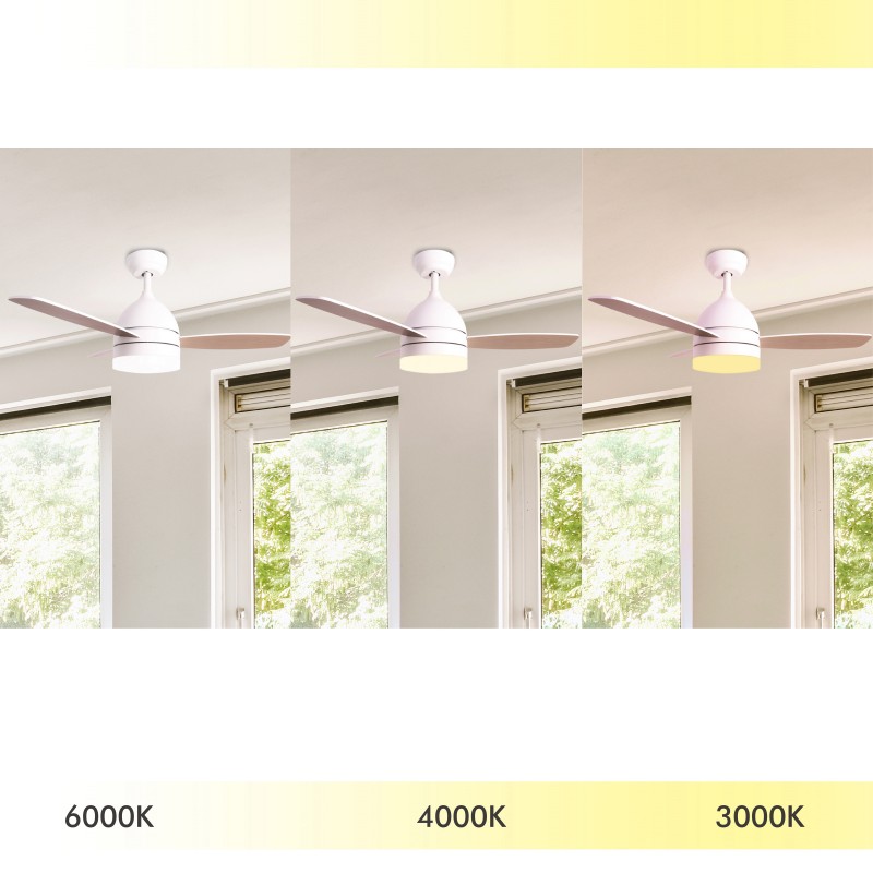 Loft ventilator med lys