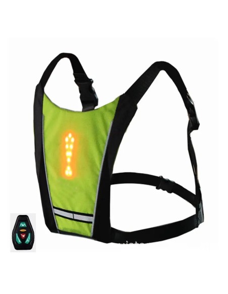 Gilet pour les cyclistes avec des indicateurs