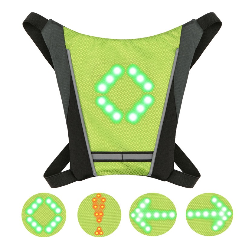 Vest for cyklister med indikatorer