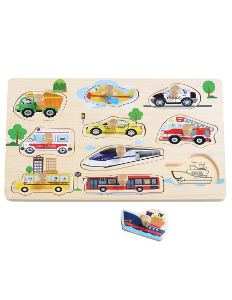 Animal Wood Puzzle / Cars - Sortiment 2