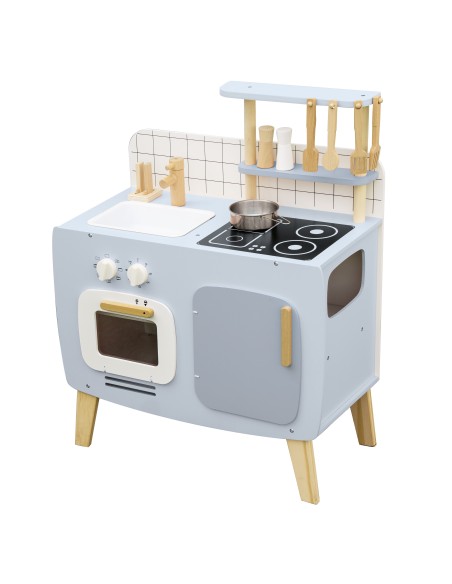 COCINA INFANTIL DE MADERA CON ACCESORIOS