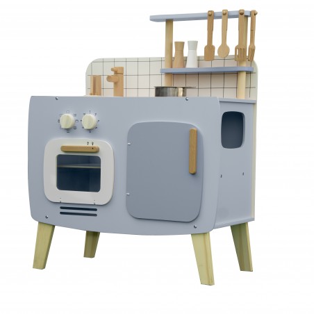 WOOD CHILDREN'S KITCHEN WITH ACCESSORIES