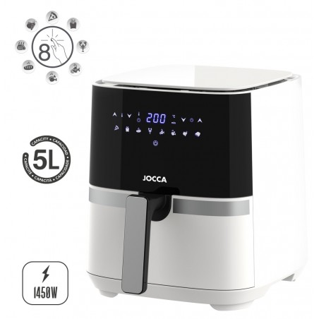 FREIDORA DE AIRE DIGITAL 5L BLANCA - CUADRADA