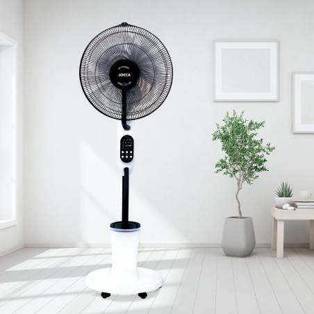 Ventilatore nebulizzatore con manopola e ruote