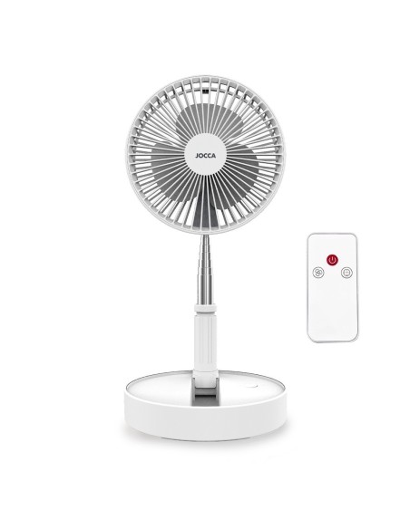 Folding trådløs ventilator med fjernbetjening