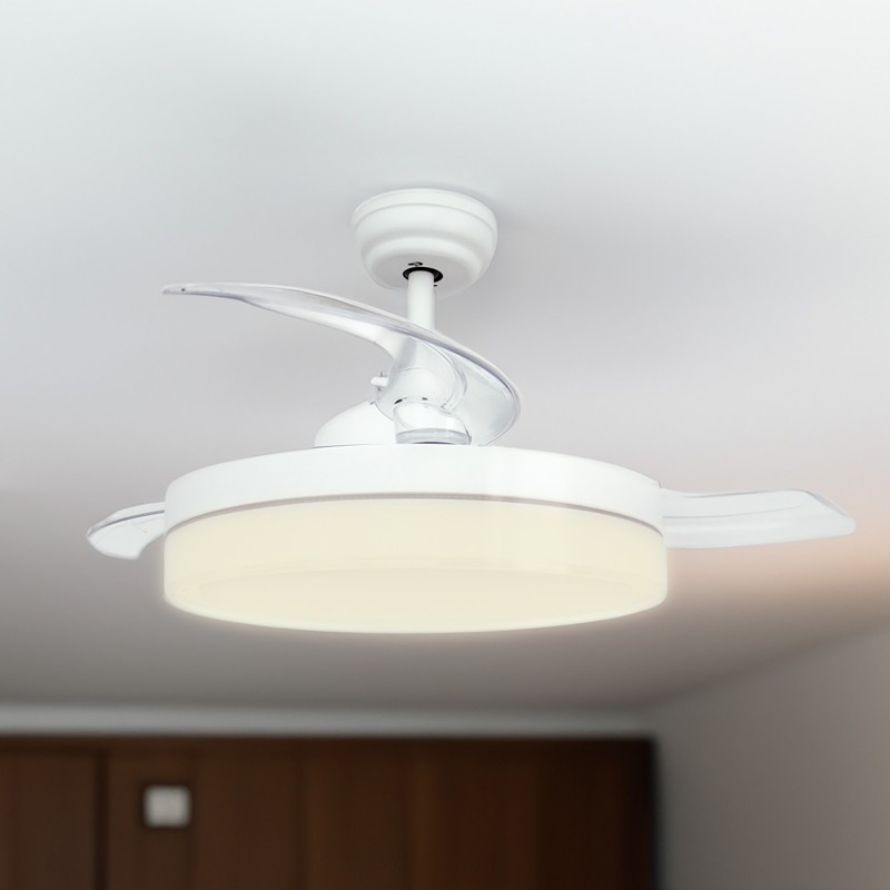 Ventilatore a soffitto con lame leggere e...