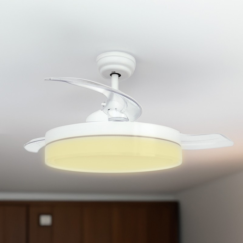 Ventilatore a soffitto con lame leggere e...