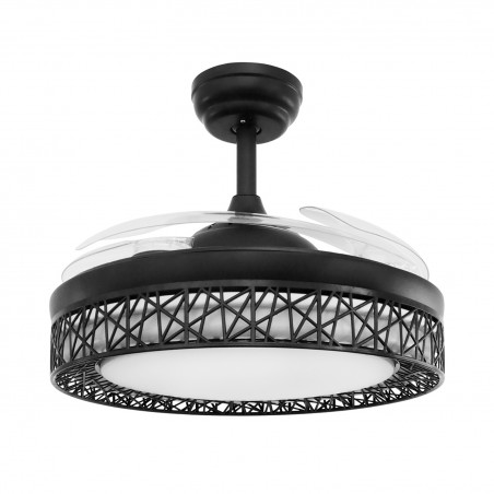 Ventilatore a soffitto con lame leggere e retrattili