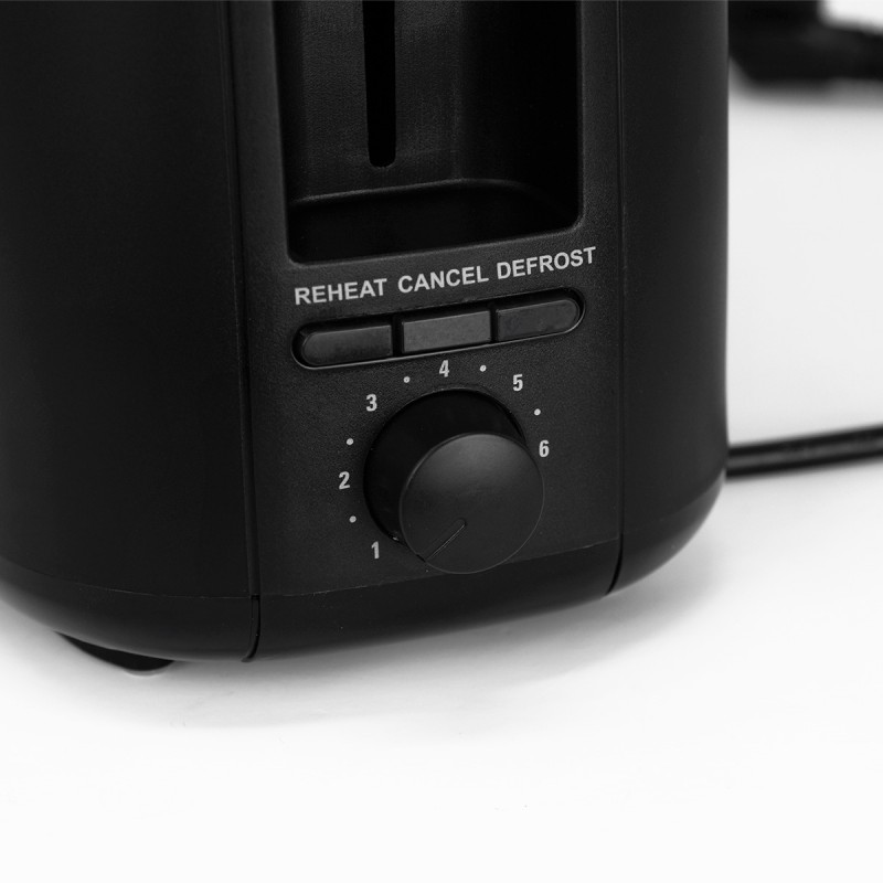 4 SLICE BLACK TOASTER
