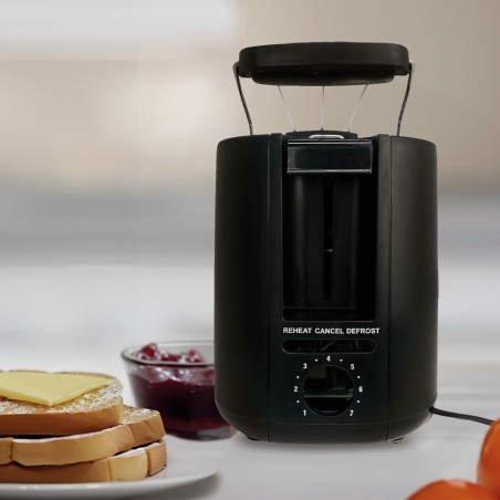 4 SLICE BLACK TOASTER