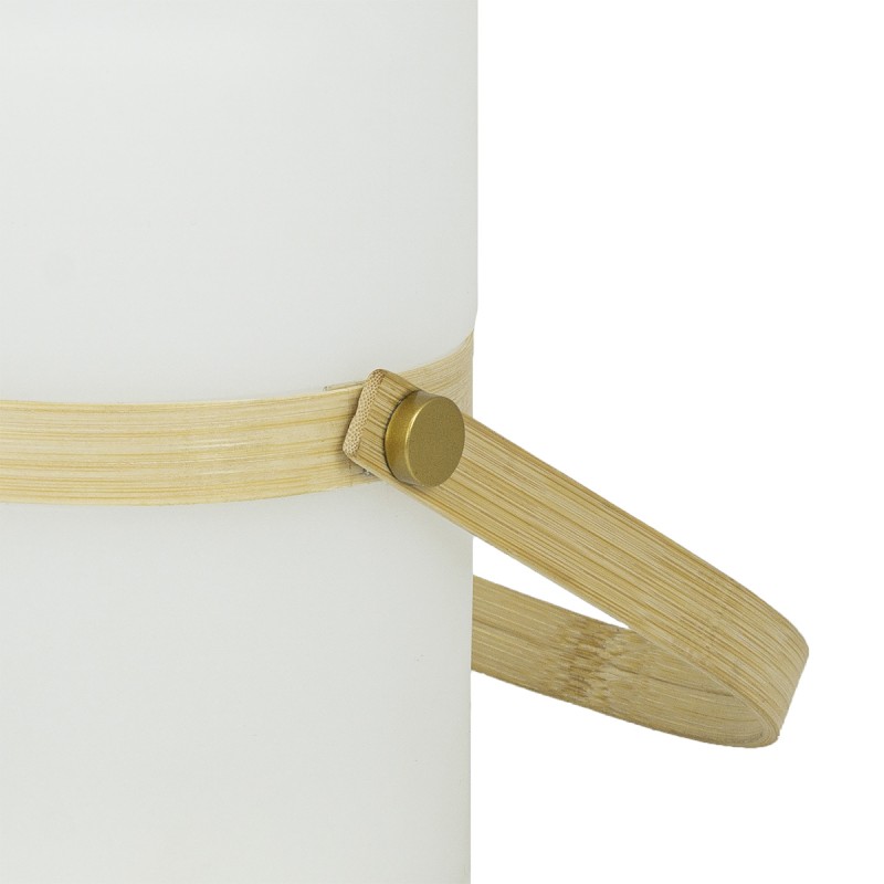 COMPACT LED TABLE LIGHT WITH BAMBOO HANDLE