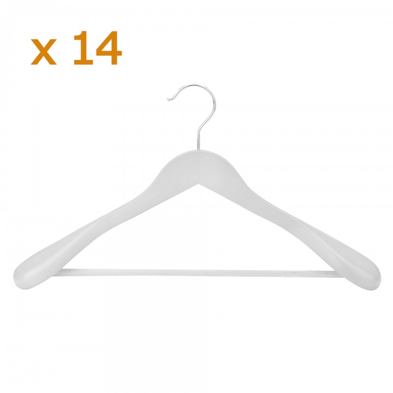 PACCHETTO DI 14 PERNI DA COSTUME IN LEGNO BIANCO