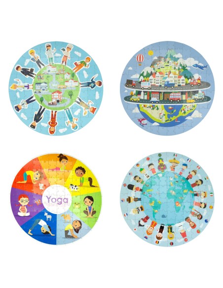 Körkörös puzzle játék rajzok - választék