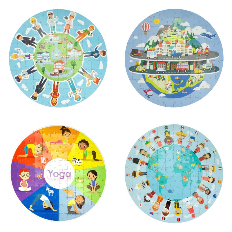 JUGUETE PUZZLE CIRCULAR DE DIBUJOS - surtido