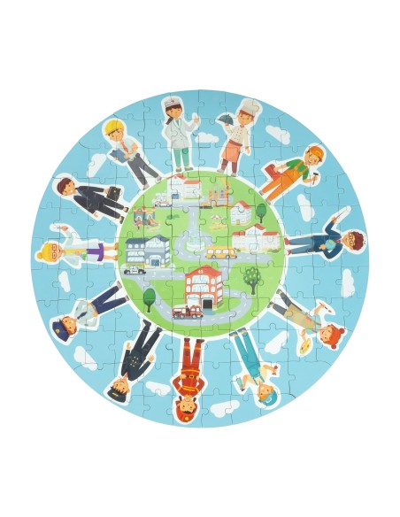 JUGUETE PUZZLE CIRCULAR DE DIBUJOS - assortment 2