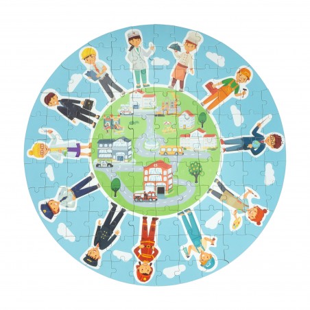 JUGUETE PUZZLE CIRCULAR DE DIBUJOS - surtido