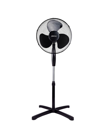 VENTILADOR JOCCA DE PIE BLANCO/AZUL O NEGRO 2