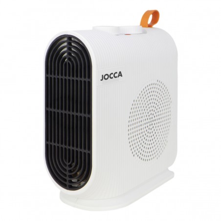 Jocca Tabletopvarmer 2000W med varme- og ventilatorfunktion, justerbar termostat og overophedningsbeskyttelse
