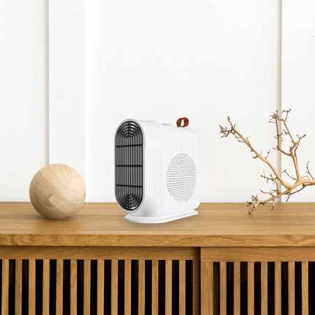 Jocca Aquecedor de mesa 2000W com função de calor e ventilador, termostato ajustável e proteção contra superaquecimento