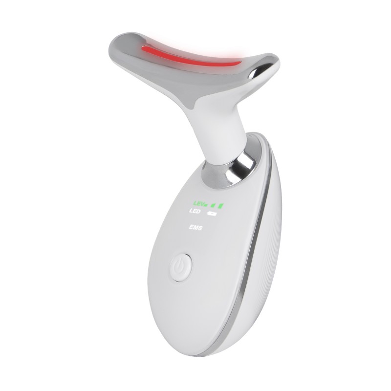Nek- en gezichtsmassager met gepulseerd licht en 3 zorgmodi