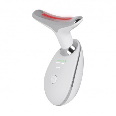 Nakke og ansigtsmassager med pulserende lys og 3 pleje tilstande