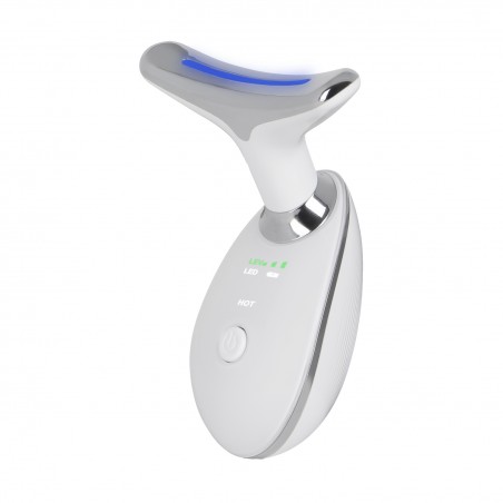 Nakke og ansigtsmassager med pulserende lys og 3 pleje tilstande