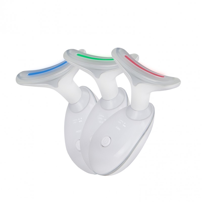 PULSED LIGHT NECK AND FACE MASSAGER WITH 3 MODES