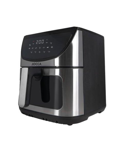 FREIDORA DE AIRE 8L CON VENTANA - NEGRO Y PLATA 2