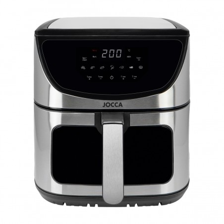 8L AIR FRYER WITH WINDOW - BLACK AND SILVER