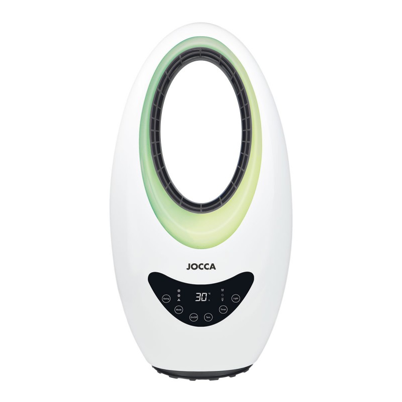 CALEFACTOR SIN ASPAS 2000W CON VENTILADOR, MANDO Y TEMPORIZADOR