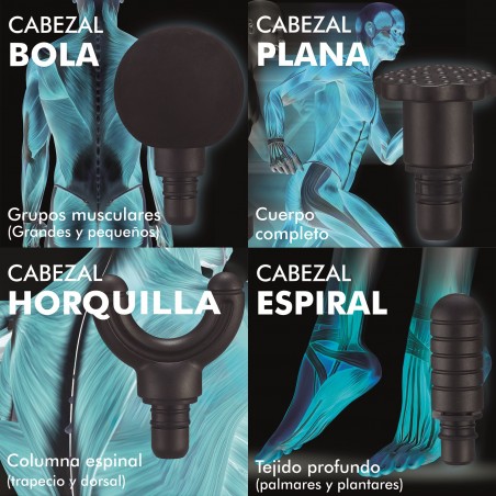 Massagepistole mit 9 Geschwindigkeiten