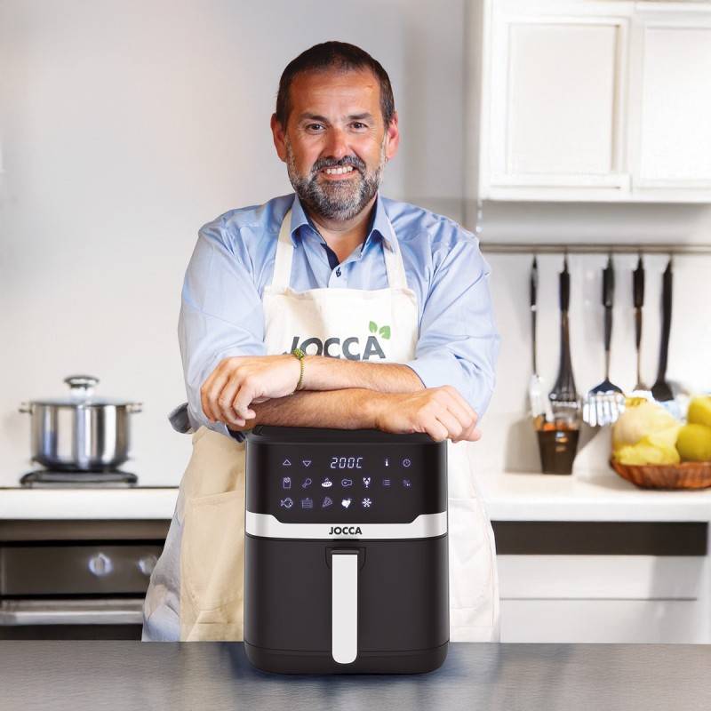 Digital Air Fryer 6.5L Sort og Sølv