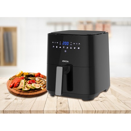 Fritul de aer digital negru 5L