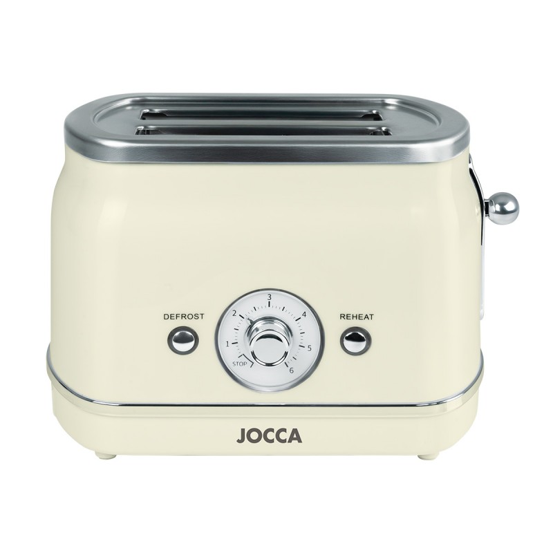 Vintage-Sahne-Toaster 2 Scheiben 700w