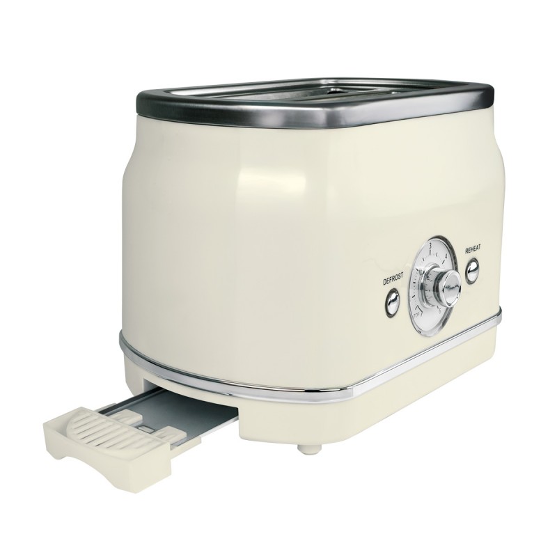 Toasters crème vintage 2 tranches de 700W