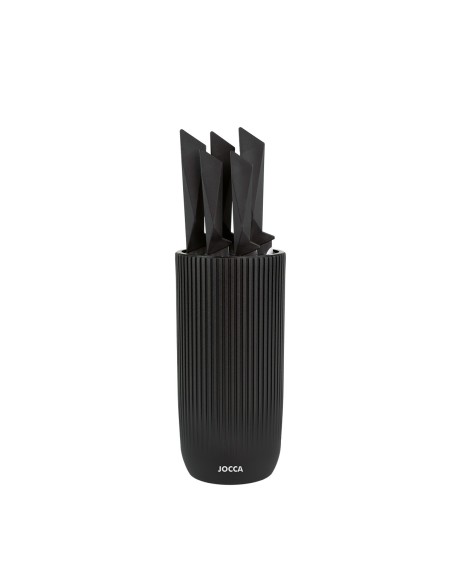 KNIFE BLOCK WITH 5 STAINLESS STEEL KNIVES 2