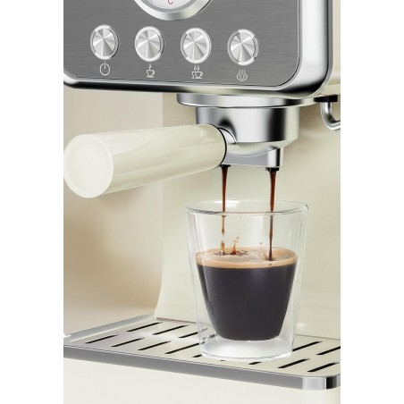 Retro espresso-apparaat 15 bars met afneembare aanbetaling 1.7L