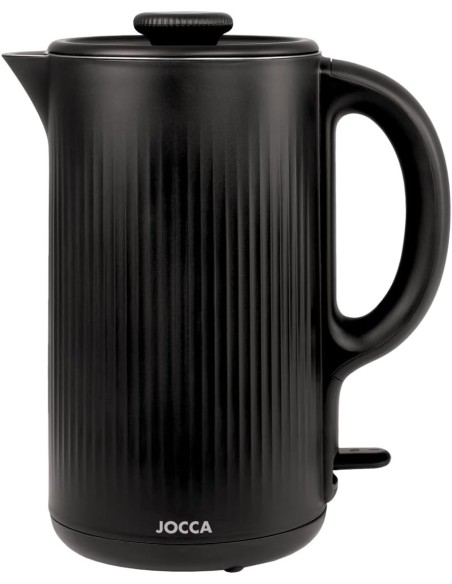 Svart vannkoker 1.8L Rustfritt stål 1500W