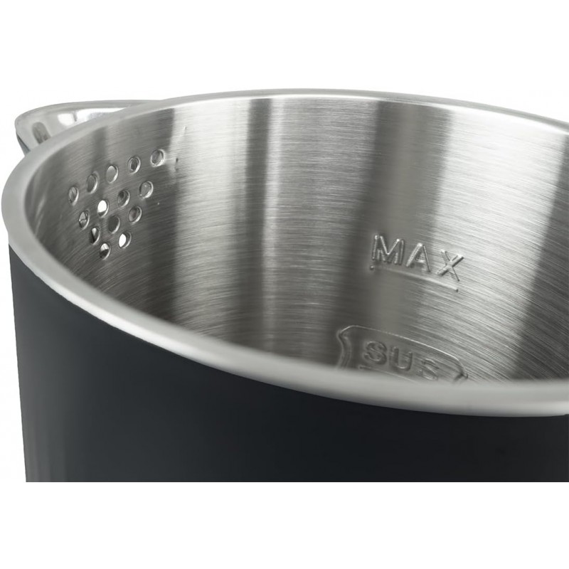 BLACK ELECTRIC KETTLE 1.8L STAINLESS STEEL 1500W