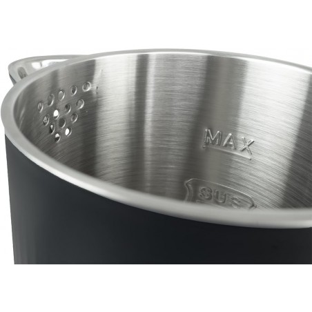 BLACK ELECTRIC KETTLE 1.8L STAINLESS STEEL 1500W