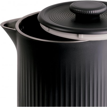 Bollitore elettrico nero 1.8L Acciaio inossidabile 1500W