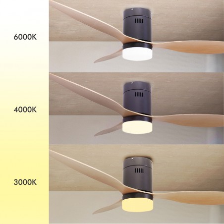 Mennyezeti ventilátor könnyű és nyári funkcióval / télen