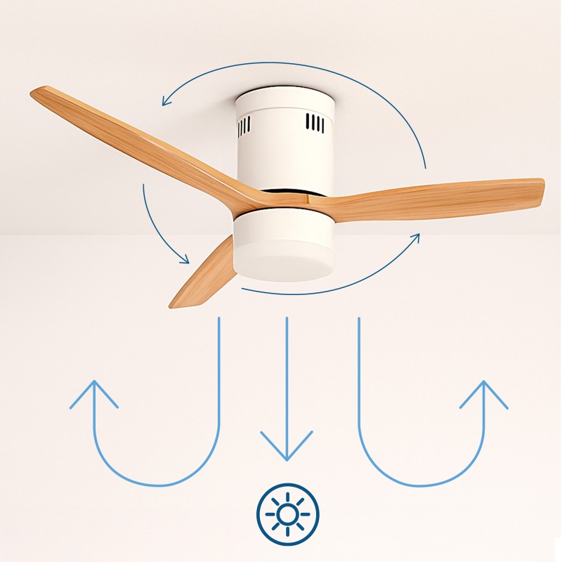 Deckenventilator mit Licht- und Sommerfunktion...