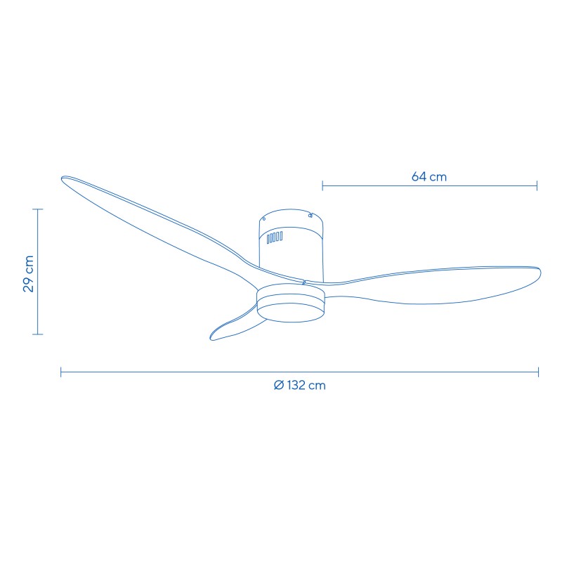Ventilatore a soffitto con funzione luce e...